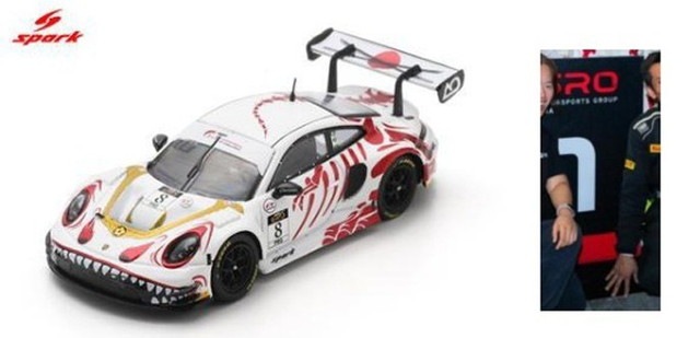予約 64SP089 スパーク 1/64 ポルシェ Porsche GT3 R #8 AO Racing