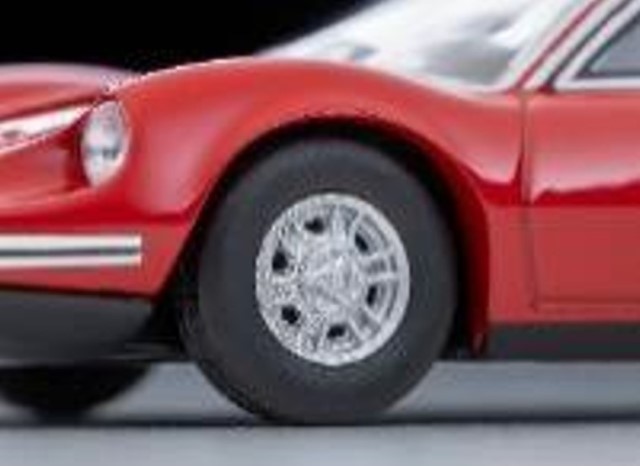 新品 LV トミーテック 1/64 フェラーリ ディーノ 246 GT (1971) 赤