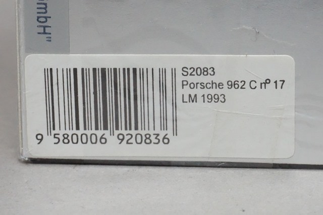 1/43 スパーク S2083 ポルシェ 962 C LM 1993 #17, Boost Gear