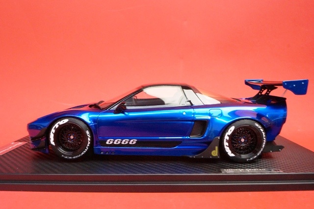 新品18B03-69 onemodel 1/18 ホンダ NSX Rocket Bunny クロムブルー