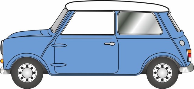 ͽ�� OX43MIN024 OXFORD 1/43 ���������� �����ѡ� S �ߥ� ���������ɥ֥롼/���Ρ��٥꡼�ۥ磻�� 