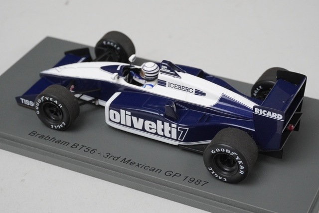 1/43 楽天市場】スパーク パトレーゼ 1987 メキシコGP BT56 ブラバム 【希少】スパーク1/43 ブラバム 1987 メキシコGP 3rd 7 N BT56 F1 ミニカー