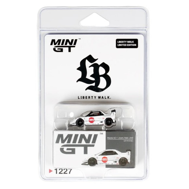 新品 MC266-WHHI TSM MINI-GT 1/64 マツダ Mazda AZ-1 Liberty Walk