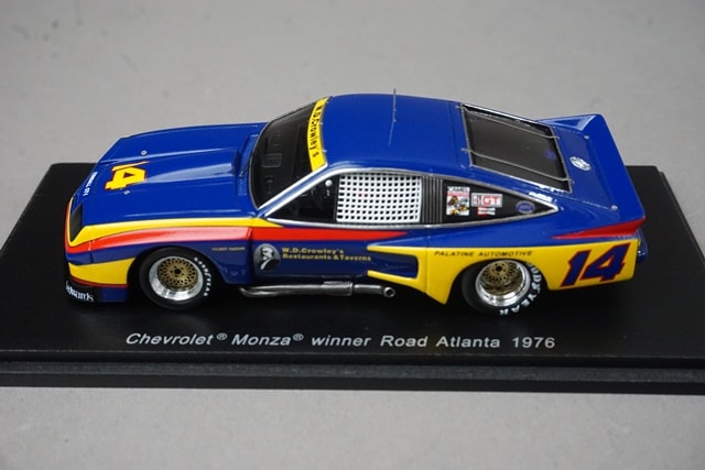 1/43 スパーク S0860 シボレー モンツァ ロードアトランタ 優勝 1976
