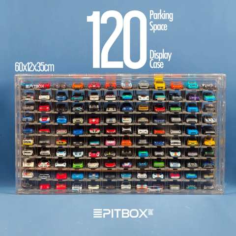 ͽ�� Pitbox 1/64  120 Bays Display Box �ǥ����ץ쥤������ 120���Ǽ��ǽ ��Ʃ���������Τ�