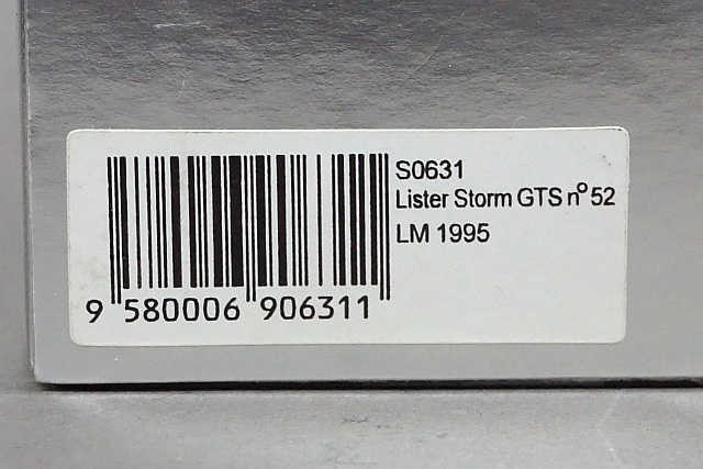 スパーク 1/43 リスターストーム GTS #52 ルマン24時間 1995 G.リース S0631（Spark Lister Storm Le mans LM） リスター・ストーム - Wikipedia