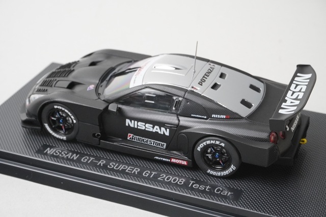 1/43 エブロ 44042 日産 GT-R スーパーGT500 テストカー 2008 ブラック