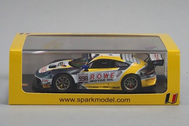 ミニカー Porsche 911 GT3 R ROWE Racing 1/43 1/43 Ixo 2020 Porsche 911 GT3 R #22 24h Spa Frikaelli Racing