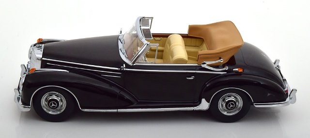 Modellino Auto Mercedes 300 SC W188 Cabrio 1957 Nero, Scala 1:18, KK Scale KKDC180941