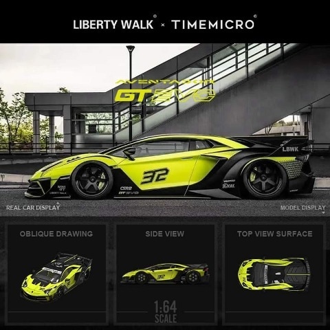 TIME MODEL&TIME MICRO LBアヴェンタドール700-4 2台 TIME