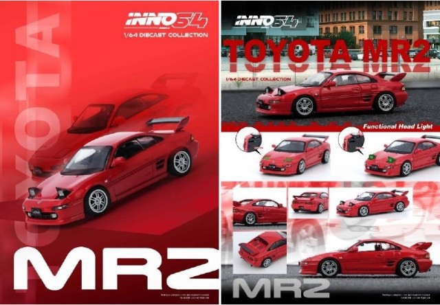 新品 IN64-MR2SW20-RED INNO イノモデル 1/64 トヨタ Toyota MR2