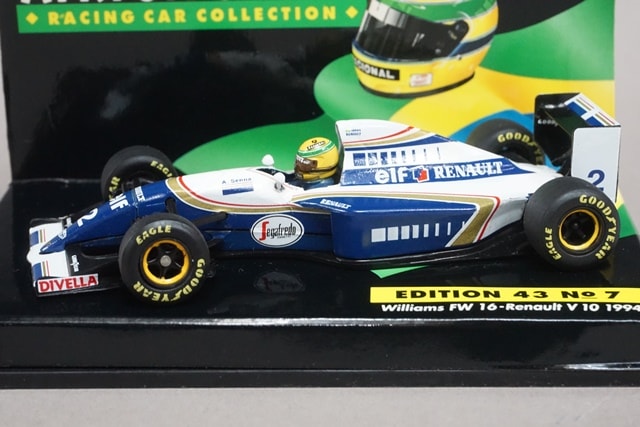 【ミニチャンプス　ウィリアムズ　ルノー　FW16 A.セナ　D.ヒル　1/18】 Amazon | ミニチャンプス 1/18 ウィリアムズ ルノー FW16 A.セナ