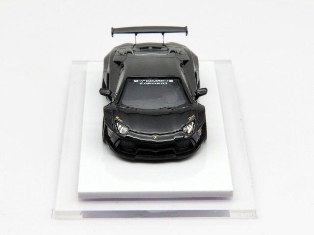 LB700-008 LBPERFOMANCE 1/64 LIBERTY WALK  LB Works Aventador LP700 Black