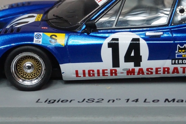 1/43 スパーク S0548 リジェ JS2 ルマン 1974 #14, Boost Gear