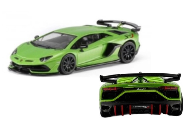 予約 HS00201 HUNG HING TOYS 1/64 ランボルギーニ SVJ グリーン