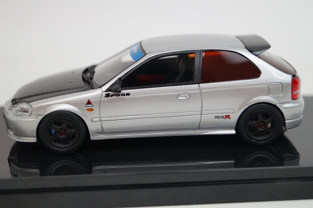 新品16S07-07 onemodel 1/43 ホンダ シビック EK9 Spoon シルバー