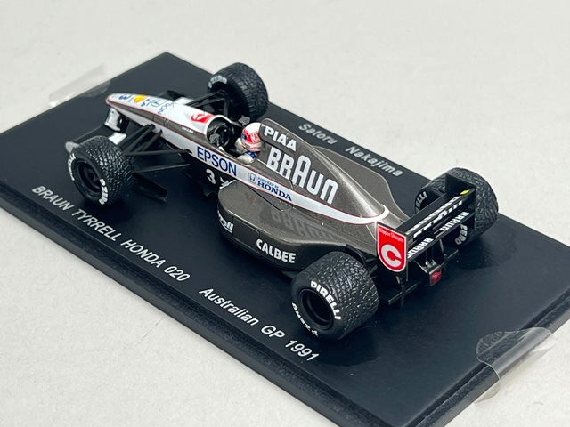 1/43 スパーク FS02 レーシングオン特注 BRAUN ティレル ホンダ 020