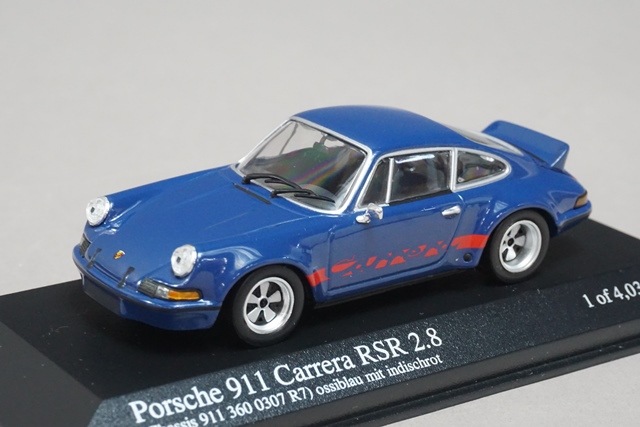 1/43 ミニチャンプス 430736904 ポルシェ カレラ RSR 1973 ブルー