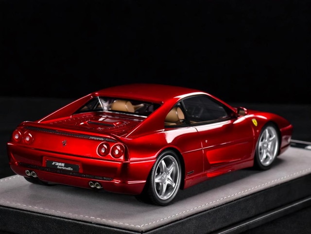 予約 V8 MODEL 1/18 F355 Transparent Red, Boost Gear ミニカー通販
