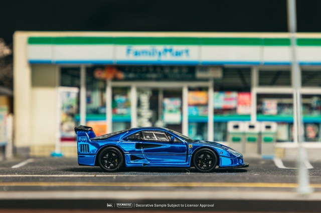 予約 T64-075-BC Tarmac Works 1/64 フェラーリ Ferrari F40 LM Chrome