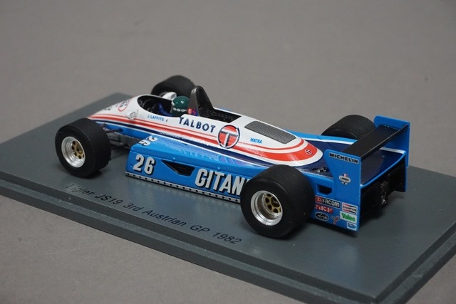 1/43 スパーク S4264 リジェ JS19 オーストラリアGP 3rd 1982 #26