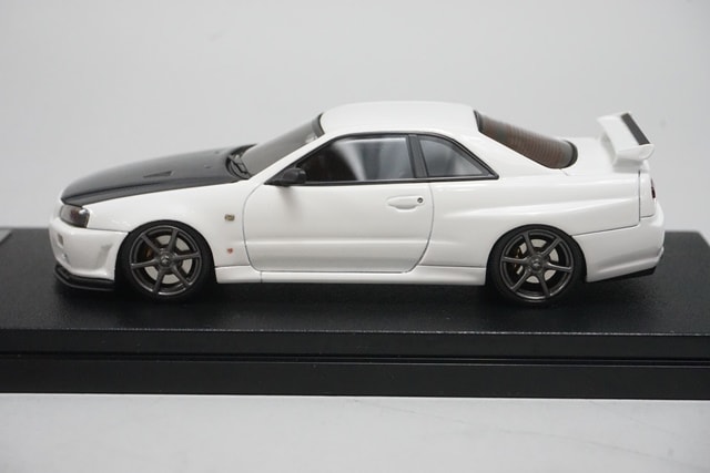 ミニカー HPI Racing kaira R (R34) 1/43 Hpi Racing 1/43 Nissan Skyline GT-R R34 Z-tune White #8819