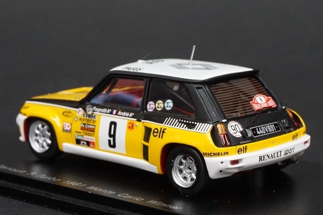 1/43 ѡ S3853 Ρ 5 Turbo #9 Winner Monte Carlo Rally 1981