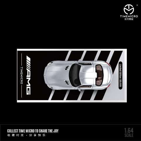 新品 TM643321 TimeMicro TM 1/64 メルセデス ベンツ Benz SLS Silver