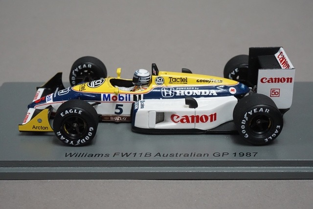 1/43 スパーク S7484 ウィリアムズ FW11B オーストラリアGP 1987 #5