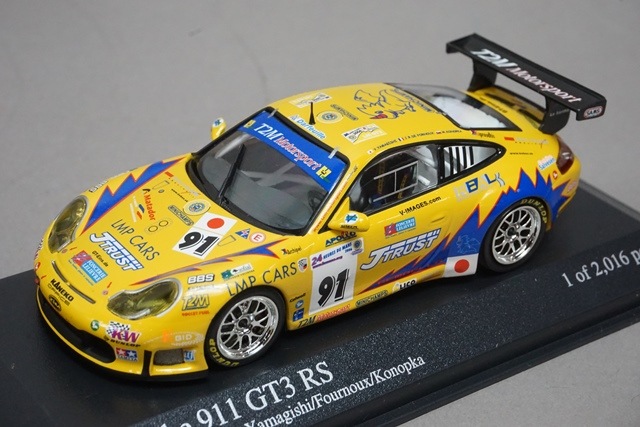 1/43 ミニチャンプス 400066991 ポルシェ 911 GT3 RS 24H ルマン 2006
