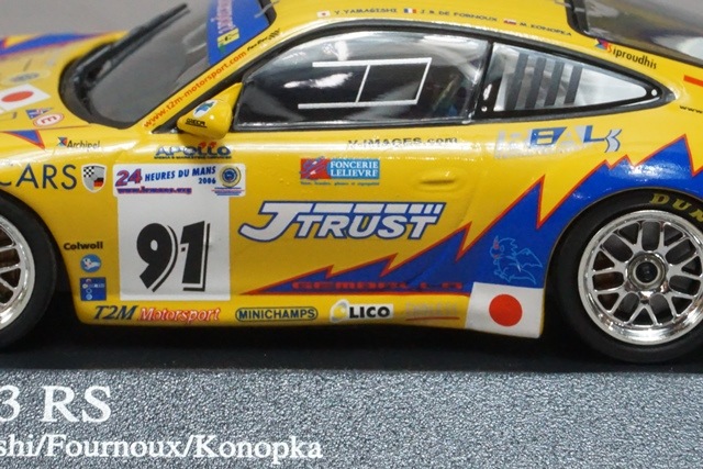 1/43 ミニチャンプス 400066991 ポルシェ 911 GT3 RS 24H ルマン 2006