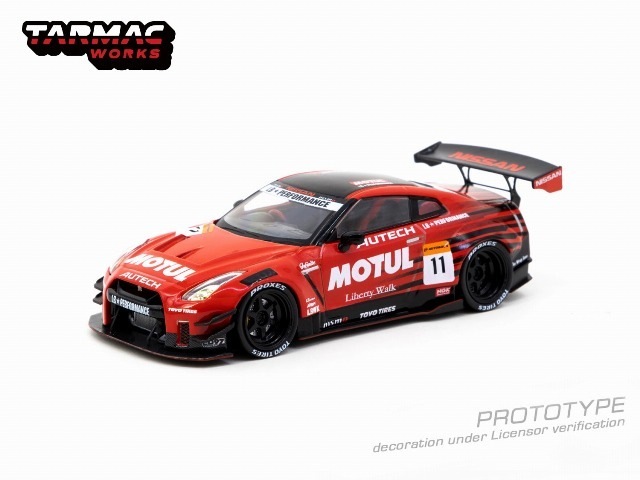 予約 T43-019-MOT Tarmac Works 1/43 LB-WORKS NISSAN GT-R R35 type 2 Motul ...