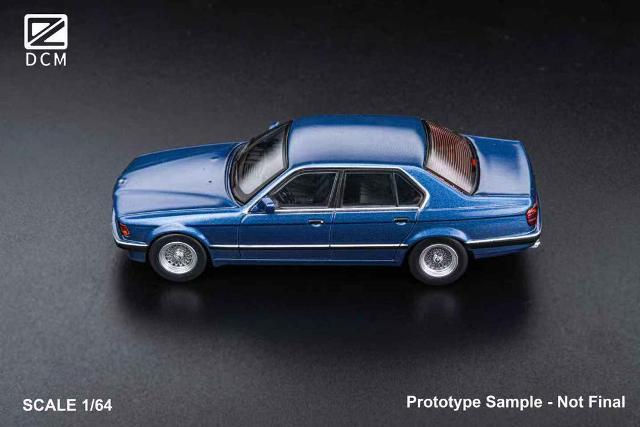 予約 DCM 1/64 BMW E32 7シリーズ セダン Alpina Blue, Boost Gear
