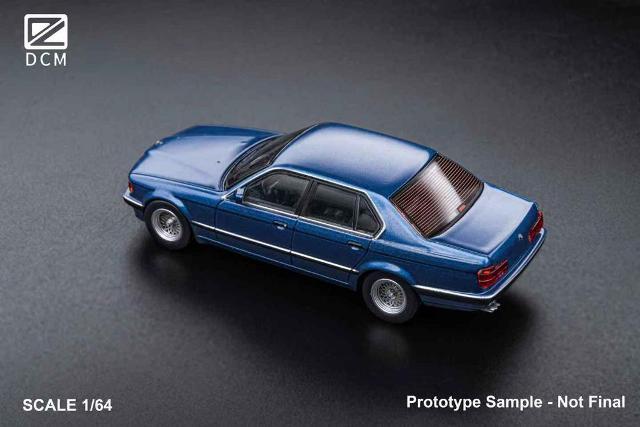 予約 DCM 1/64 BMW E32 7シリーズ セダン Alpina Blue, Boost Gear