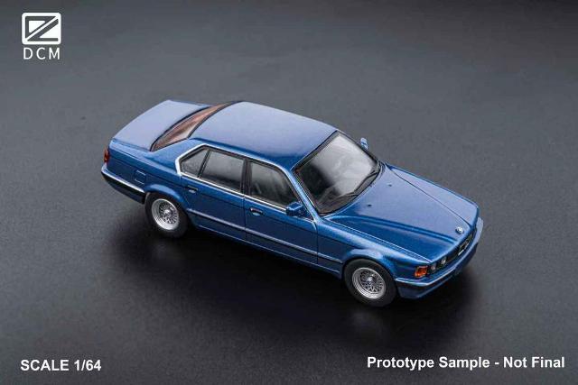 予約 DCM 1/64 BMW E32 7シリーズ セダン Alpina Blue, Boost Gear