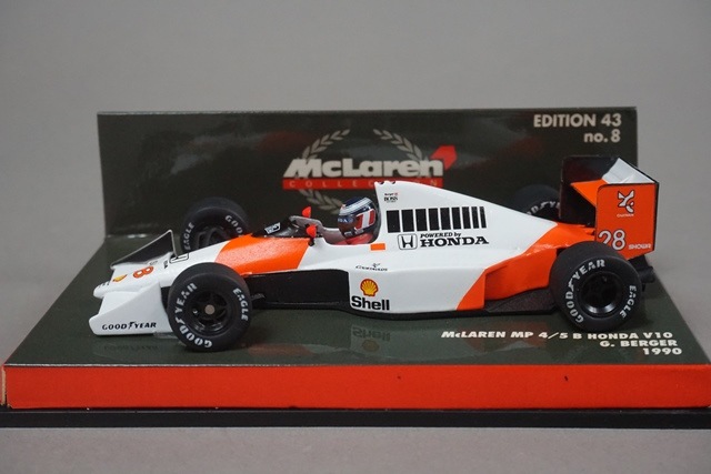 1/43 ミニチャンプス 530904328 マクラーレンホンダ MP4/5B V10 G