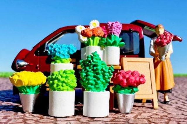 予約 トミーテック 1/64 ジオコレ64 #カースナップ 17b 花屋2