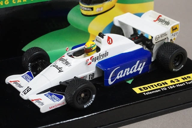 1/43 ミニチャンプス トールマン TG 184 ハート ターボ 1984 A.セナ