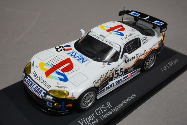 1/43 ミニチャンプス 430991455 ダッジ バイパー GTS-R LM 1999 #55