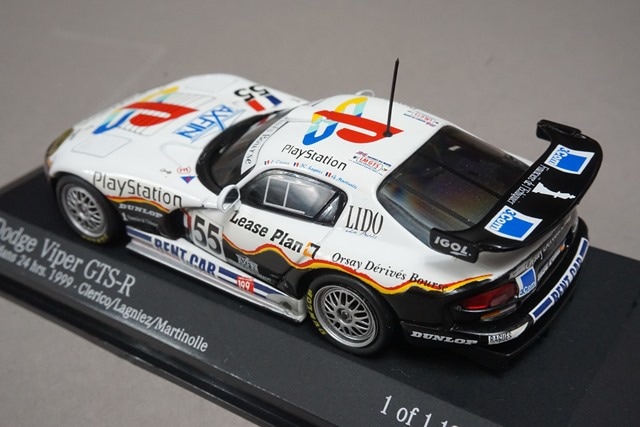 1/43 ミニチャンプス 430991455 ダッジ バイパー GTS-R LM 1999