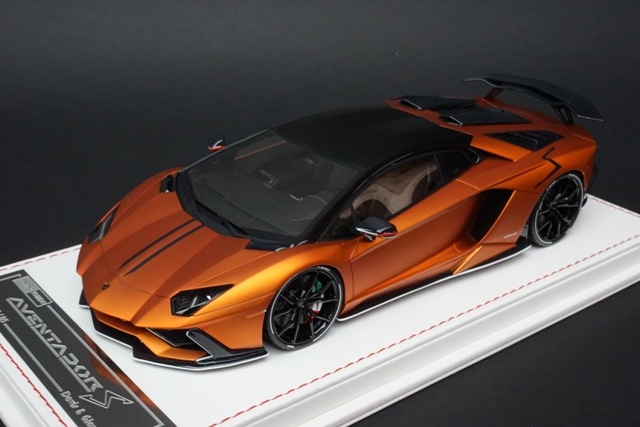 1/18 Davis & Giovanni DG18068 ܥ륮 AVENTADOR S Matt Chrome Orange black roof Limited 5 pcs