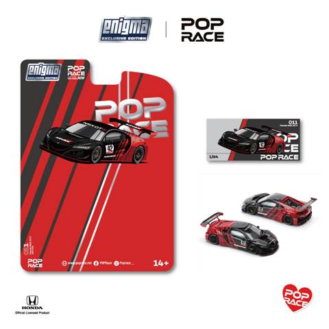 ͽ�� PRE0011 Pop Race x Enigma 1/64 �ۥ�� NSX GT3 Evo22 Advan �����������顼ͭ �֥ꥹ����Ver