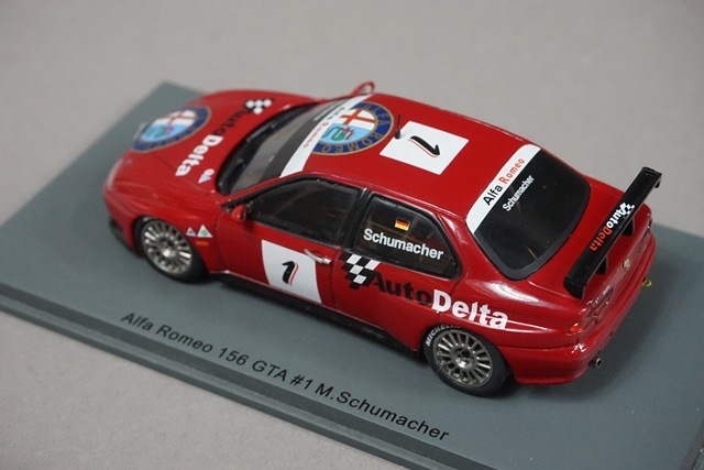 1/43 スパーク S0461 アルファロメオ 156 GTA 2004 M.シューマッハ #1