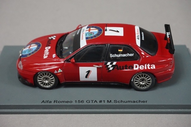1/43 スパーク S0461 アルファロメオ 156 GTA 2004 M.シューマッハ #1
