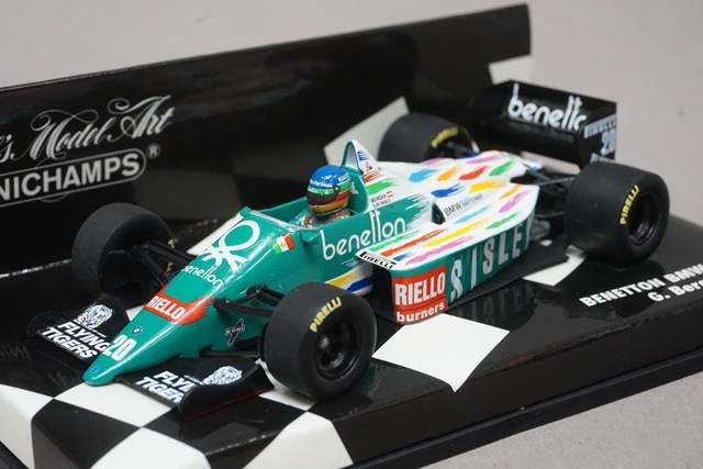 PMA 1/43 ベネトンB186  ベルガー　ミニチャンプス　F1 予約] ロムファクトリー 1/43 ベネトン B186 メキシコGP 1986 G