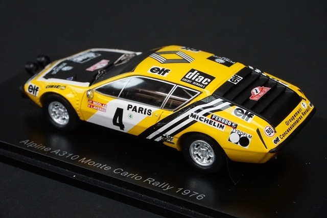 1/43 スパーク S5495 アルピーヌ A310 #4 Monte Carlo Rally 1976 Jean