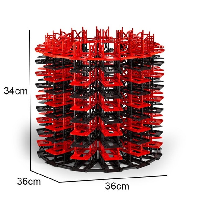 予約 OEM 1/64 組み立て式 ジオラマ パーキング ガレージ Rotating