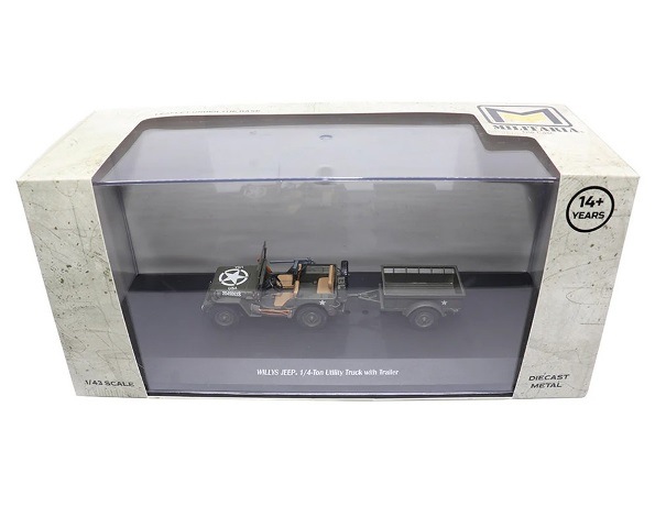 新品 MPC23200 Militaria 1/43 ウィリス ジープ 1/4トン アメリカ軍
