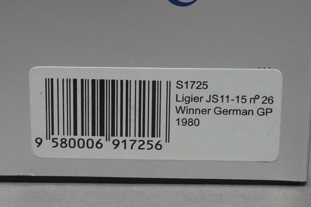 1/43 ѡ S1725 ꥸ JS11-15 ɥGP ͥ 1980 #26