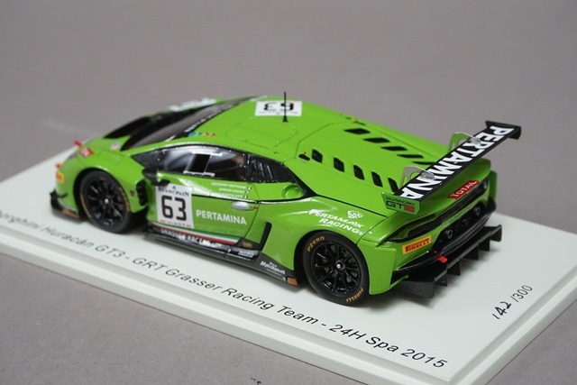 ミニカー Labubu 1/43 スパーク SB283 ランボルギーニ ウラカン GT3 24H Spa 2015